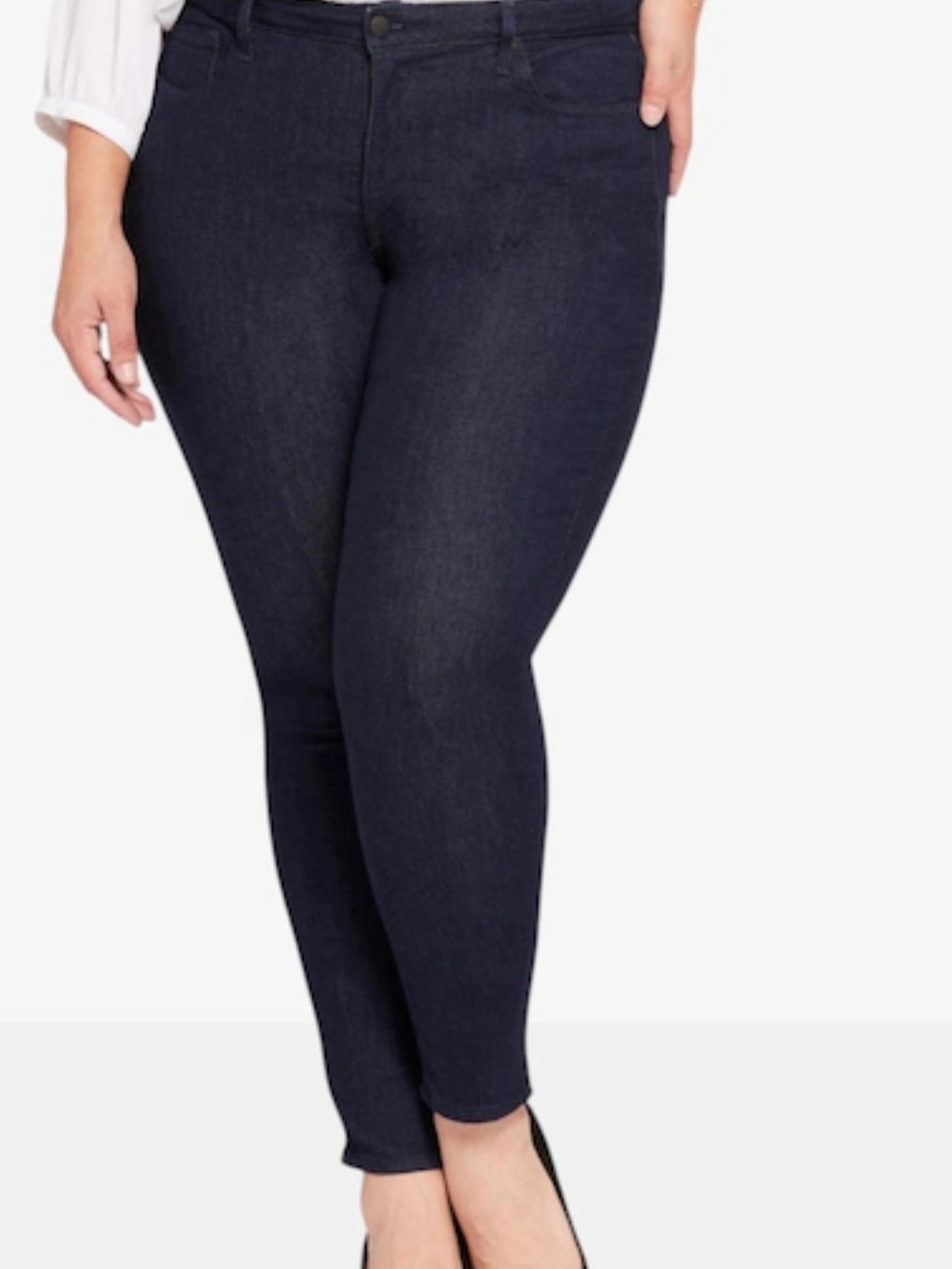 NYDJ Size 22W Ami Skinny Leggings Denim Jeans NWT Dark Blue Navy Plus